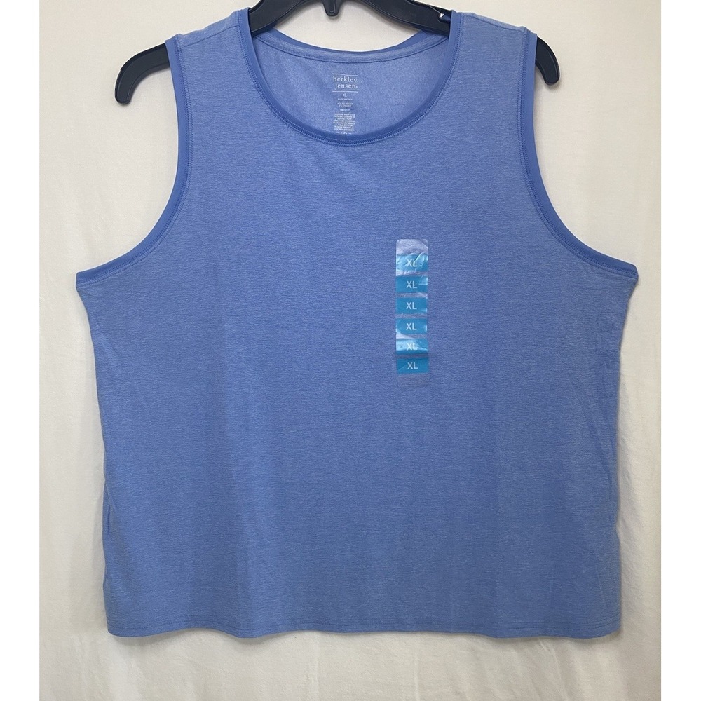 Berkley Jense Tank Top Women's Light Blue Fresh Athletic Sleeveless Shirt XL